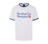 K1X T-Shirt 'NYC BB' bleu / homard / blanc, Taille XXL