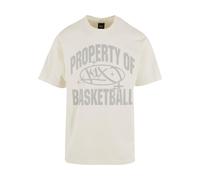 K1X T-Shirt 'Property' gris / blanc, Taille M