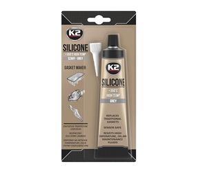 K2 Bond Silicone haute température, jusqu'à 350 degrés, gris, 85 g