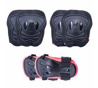 K2 Skates Filles Patins en Ligne Marlee Pro Pad Set - Black - Orange - S (Knee: A:27-31cm B:25-29cm / Elbow: A:22-25cm B:20-23cm / Wrist: A:17-19cm B:14-16cm) - 30E1410
