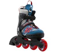 K2 Eddie Pro 30M0700 Patins à roulettes en Ligne, pour garçon, Gris, Bleu
