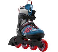 K2 Eddie Pro Patins Inlines Enfants Débutant Ajustables Bleu