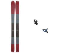 K2 - Fixations de ski de randonnée - Pack Wayback 89 W 2025 en Aluminium - Rouge Rouge 153 cm,160 cm,167 cm