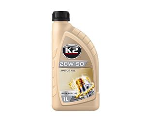 K2 Huile moteur TEXAR 20W-50 Huile minérale API SL API CF-4 XL 1 L