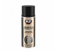 K2 - L343CP - COLOR FLEX RUBBER SPRAY - NOIR BRILLANT 400ML.