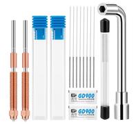 K2 Plus Kit de Buses Remplacement Rapide, Comprend 2 Buses de 0,4 mm, 20 Aiguilles de Nettoyage, 2 Tubes de Graisse Silicone et 1 Clé, pour K2 Plus, K2 Plus Combo, Hi Combo 3D Printer