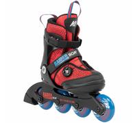 K2 Raider Boa Garçons Kinder-Inline-Skates Taille Réglable 80A/72mm Rouge/Bleu