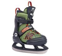 K2 Raider Ice Patins à Glace Garçon, Vert/orange, L ( EU: 35 - 40 - UK: 3 - 7 - MP: 22 - 26)
