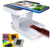 K2 Scanner Diapositives et Négatifs 35mm - Kit de Développement Photo | Application Gratuite Incluse, Compatible Negatifs et Diapositives Noir et Blanc ou Couleur, Piles Fournies - Blanc