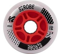 K2 Skate Strobe 30G3110 Lot de 2 roulettes légères Unisexes pour Adultes Blanc 84 mm