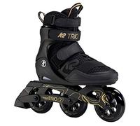 K2 Skates Adultes Universel Patins en Ligne Trio 110 Black_Gold - Black - Gold - EU: 44.5 (Mondo: 290 / cm: 29 / UK: 10 / US: 11) - 30F0133
