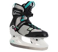 K2 Skates Alexis Ice Pro 25f0016 Patins à Glace pour Femme Bleu Sarcelle, Noir/Turquoise, EU: 34 (Mondo: 210 / cm: 21 / UK: 1.5 / US: 4)