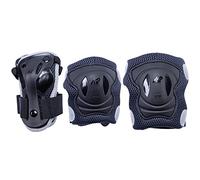 K2 Skates Femmes Patins en Ligne K2 Performance Pad Set W - Black - Anthracite - L (Knee: A:41-45cm B:36-39cm / Elbow: A:27-30cm B:26-29cm / Wrist: A:22-24cm B:19-21cm) - 30E1418