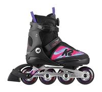 K2 Skates Filles Patins en Ligne Charm BOA ALU - Black - Pink - L (EU: 35-40 / Mondo: 160-200 / cm: 16-20 / UK: 3-7 / US: 4-8) - 30F0120