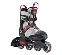 K2 Skates Garçons Patins en Ligne Raider - Grey - Red - S (EU: 29-34 / Mondo: 160-200 / cm: 16-20 / UK: 10-1 / US: 11-2) - 30D0101