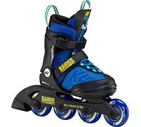 K2 Skates Garçons Patins en Ligne Raider Pro Blue_Yellow - Blue - Yellow - L (EU: 35-40 / Mondo: 220-260 / cm: 22-26 / UK: 3-7 / US: 4-8) - 30F0205