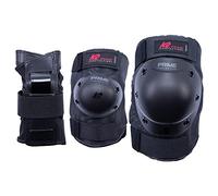 K2 Skates Hommes Patins en Ligne K2 Prime Pad Set M - Black - Red - XL (Knee: A:46-50cm B:40-43cm / Elbow: A:31-34cm B:30-33cm / Wrist: A:25-27cm B:22-24cm) - 30E1412