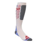 K2 Snow Chain Logo Sock Chaussettes de Ski Unisexe-Adulte, Red-White-Blue, S