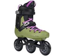 K2 Surge 100 Unisexe Patins À Roulettes 3 Roues Fitness Olive/Violet