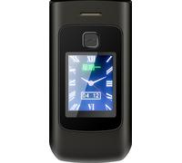 K21 GSM 2G Flip Téléphone double écran 2.6 pouces Grand haut-parleur Volume polices Aînés Mobile Batterie 1100mah Noir