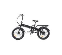 K2C Vélo électrique, 36 V 10,4 Ah, 250 W, 40 km, pneu large 20 × 3,0'', pliable, frein à disque, Noir