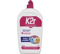 K2r Action Complète Turbo - Flacon (750mL) - Détachant avant-lavage Ciblage Facile - Tous types de taches - Même Incrustées