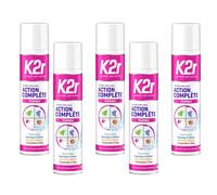 K2r Lot de 5 Actions Complète Turbo ¿ Aérosol (400mL) ¿ Détachant avant-lavage ¿ Tous types de taches ¿ Même Incrustées