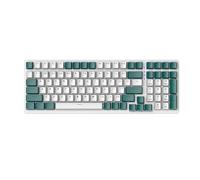 K3 Clavier mécanique 100 touches filaire Gaming Ordinateur de bureau Touches complètes sans perforation Plusieurs effets de lumière personnalisés Commutateurs linéaires rouges Câble spiralé USB C