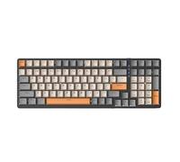 K3 Clavier mécanique filaire 100 touches personnalisées, ordinateur de bureau, touche complète, sans perforation, multiples effets de lumière, touches personnalisées, commutateurs linéaires, câble