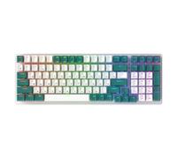 K3 Clavier mécanique russe 100 touches pour jeux de bureau filaire avec effets lumineux multiples touches personnalisées commutateurs linéaires rouges USB C câble spiralé plaque frontale en métal 96