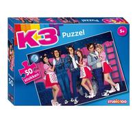 K3 : puzzel 50 st. - 3 biggetjes en de wolven