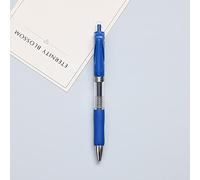 K35 Lot de 10 stylos à encre gel 0,5 mm pour apprendre au bureau ou pour réunions (bleu)