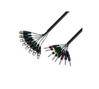 - K3L8FV0300 - Câble Multipaire 8 x XLR femelle vers 8 x Jack 6,35 mm TRS stéréo - 3.00 m