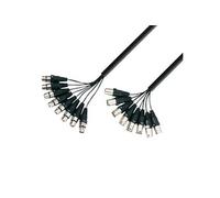 - K3L8MF0300 - Câble Multipaire 8 x XLR mâle vers 8 x XLR femelle - 3.00 m