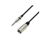 - K3MMP0100 - Câble Micro XLR mâle vers Jack 6,35 mm mono - 1.00 m