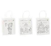 K3T 80018 Christmas Gift/Painting Bag Pack of 3 Medium (HxWxD) 23 x 18 x 10 cm M