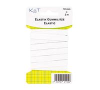 K3T 81102 Bande élastique en caoutchouc Blanc 10 mm x 2 m K3T
