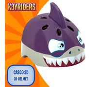 K3yriders Casque Junior Requin 3d