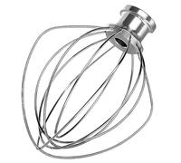K45WW Fouet de rechange en acier inoxydable à 6 fils compatible avec les accessoires de mixeur KitchenAid, mélangeur à crème aux œufs, fouet pour cupcakes, fouet à gâteau à la farine, mixeur à