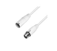- K4MMF0250-SNOW - Câble Micro Blanc REAN XLR femelle vers XLR mâle - 2.50 m