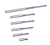 K5 PH2 Embout de tournevis antidérapant pour applications à couple élevé, embout cruciforme magnétique pour perceuse manuelle et électrique, construction (25-50-65-70-90-150)