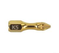 K5 PH2 Embout de tournevis cruciforme 6,3 mm Tige hexagonale antidérapante Pointe magnétique pour perçage haute dureté Options de longueur 25 à 150 mm pour perceuses manuelles électriques (25 mm)