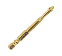 K5 PH2 Embout de tournevis cruciforme 6,3 mm Tige hexagonale antidérapante Pointe magnétique pour perçage haute dureté Options de longueur 25 à 150 mm pour perceuses manuelles électriques (100 mm)