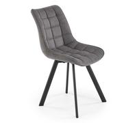 K549 chaise pieds - noir, assise - gris