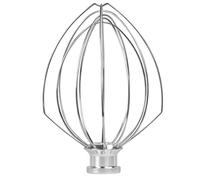 K5AWW Accessoire de fouet métallique pour batteurs KitchenAid de 6 litres, fouet de rechange pour batteurs KitchenAid de 6 litres, mélangeur à crème aux œufs, fouet à mayonnaise, argenté