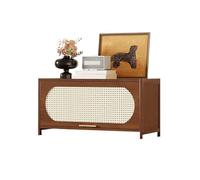 K5d1P9m7 Buffet Salle a Manger Buffet Bas à Un Seul Niveau avec Plateau d'angle, Rangement et étagère for Salon, 80 cm