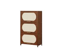 K5d1P9m7 Buffet Salle a Manger Buffet d'angle en rotin à 3 Niveaux, étagère de Rangement sur Pied for Salon, 60 cm Large
