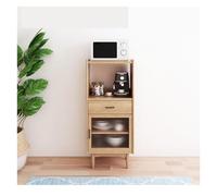 K5d1P9m7 Buffet Salle a Manger Buffet en Bois Massif, Meuble de Rangement Verre for Salon, Garde-Manger, entrée Contre Le Mur, Multifonctionnel, Refroidisseur vin(Walnut)