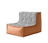 K5d1P9m7 Fauteuil Sac Canapé Paresseux inclinable, Mini Chambre à Coucher, Coussin de Sol for Balcon avec Dossier(Orange)