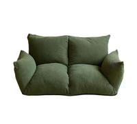 K5d1P9m7 Fauteuil Sac Canapé Paresseux Pliant Petit étage avec Coussin et Dossier lit de Chambre(Green,Grand)